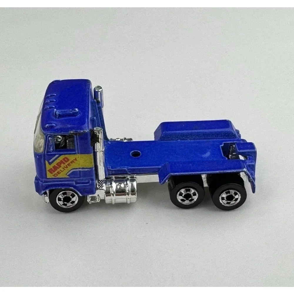 Hot Wheels Rapid Delivery Blue Semi Truck Cab 1981 Mattel Malaysia Vintage‎